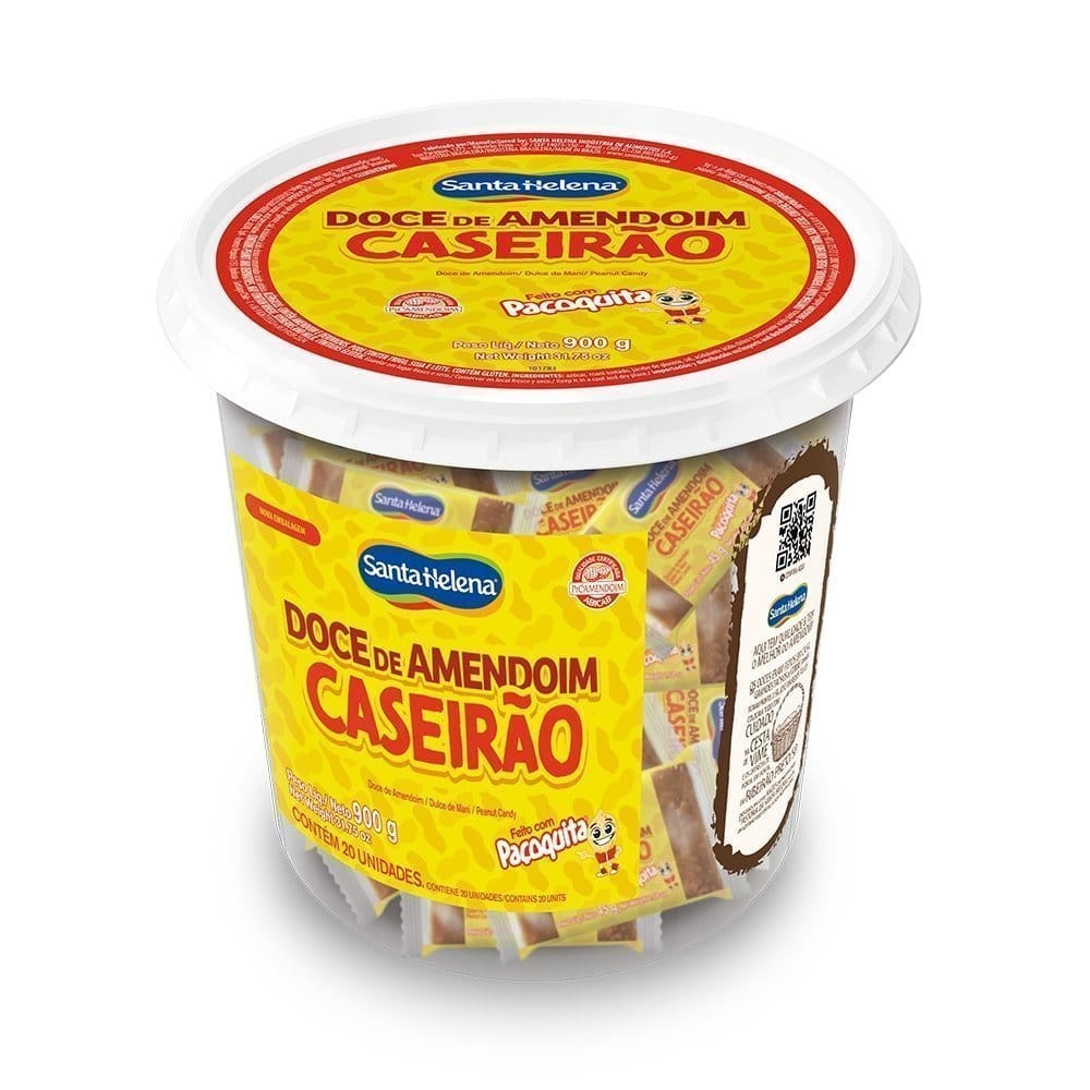 Doce de Amendoim Caseirão Santa Helena Pote 900g | J.A. Doces ...