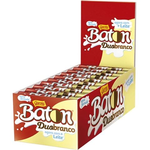 Chocolate Baton Duobranco Garoto 30x16g