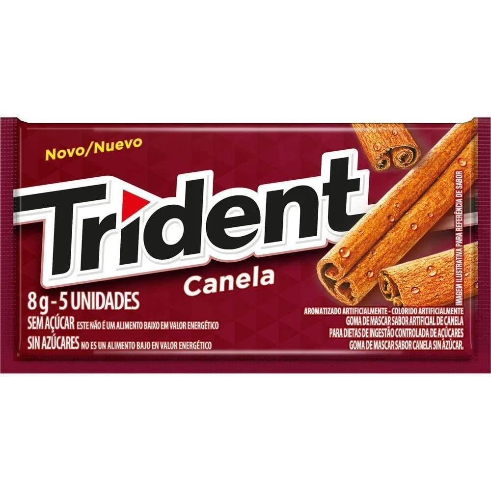Chiclete Trident Canela Mondelez 21x8g | J.A. Doces