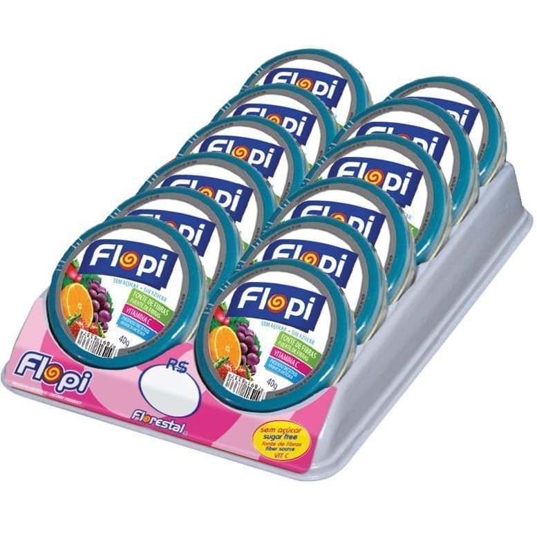 Bala Flopi Fruit Mix Florestal 480g