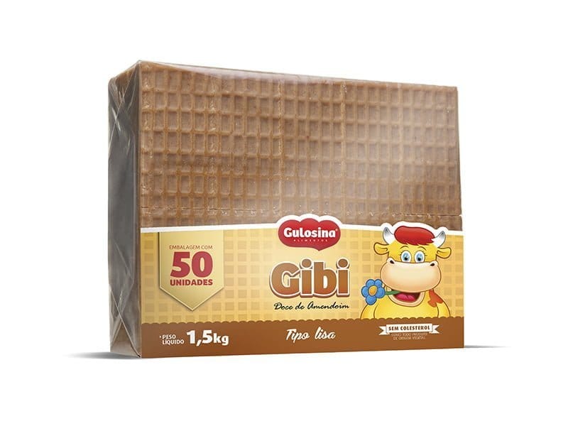 Doce de Amendoim Gibi Lisa Gulosina 1,5kg