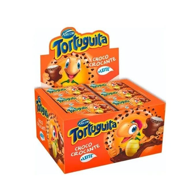 Chocolate Tortuguita ao Leite Choco Crocante Arcor 24x18,5g