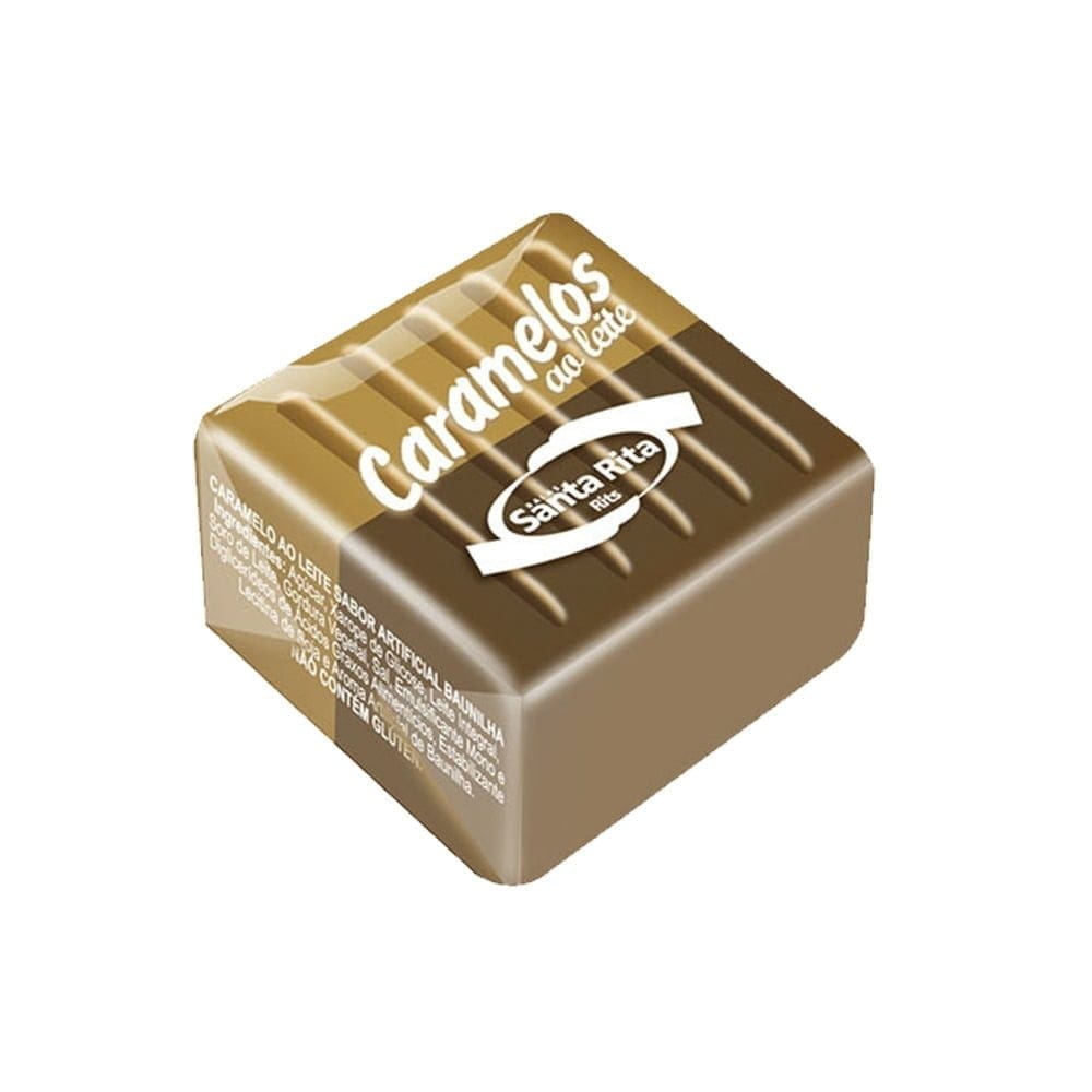 Caramelos ao Leite Sabor Chocolate Santa Rita 588g - Imagem 2