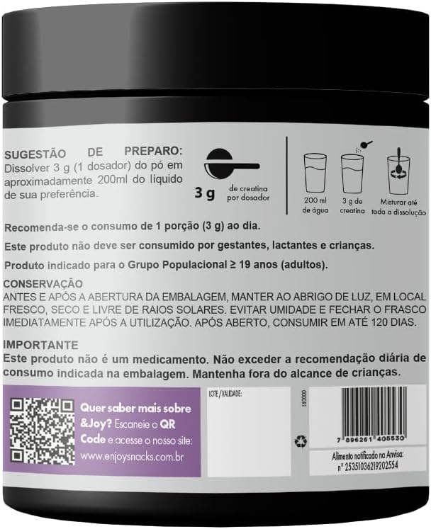 Creatina Enjoy 300g - Imagem 4