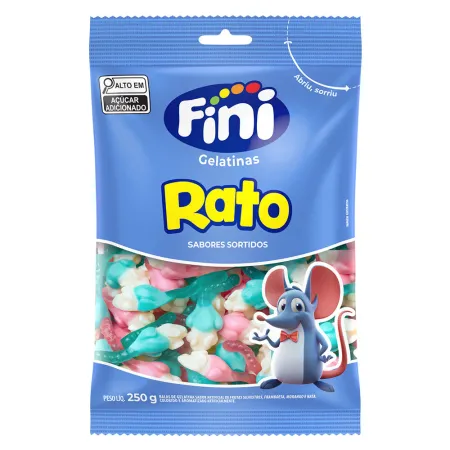 Bala de Gelatina Fini Rato 250g