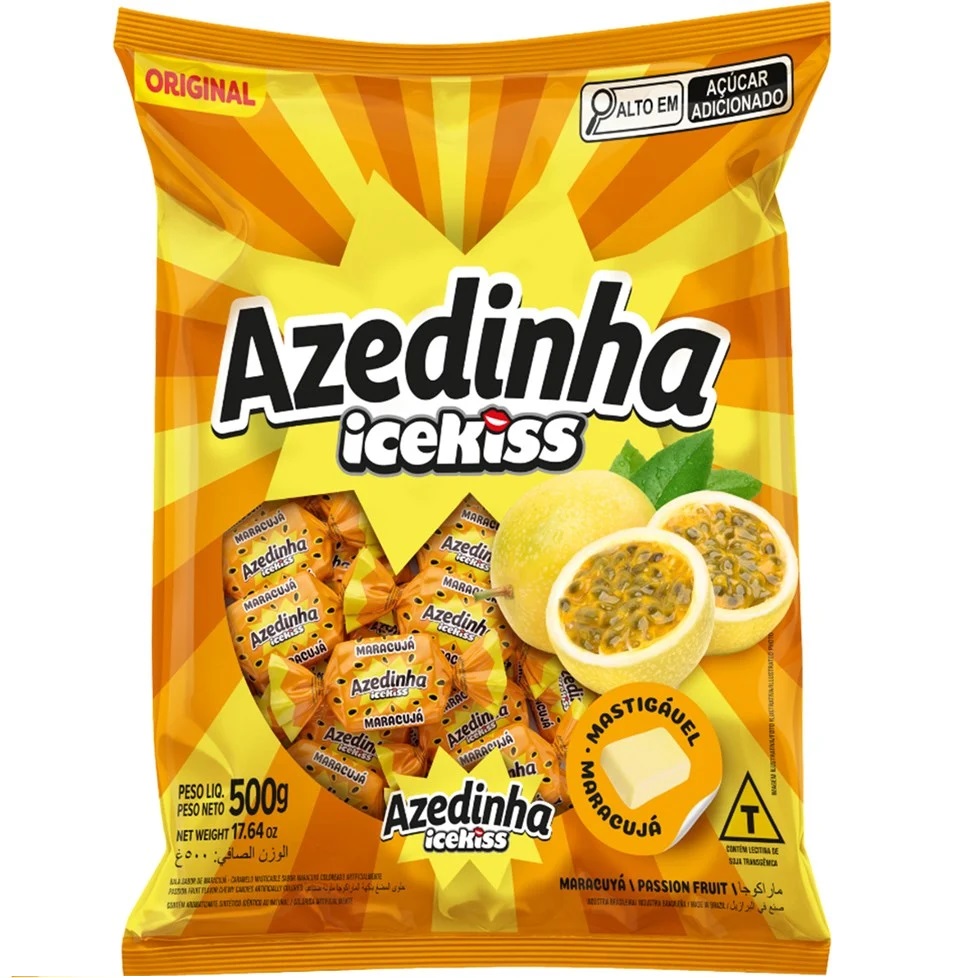 Bala Azedinha Maracujá Icekiss 500g