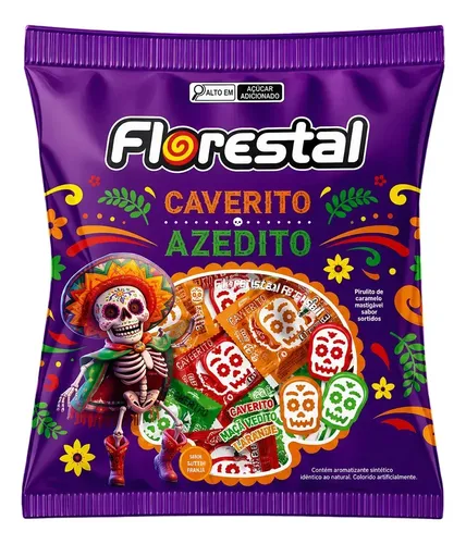 Pirulito Caverito Azedito Florestal 300g